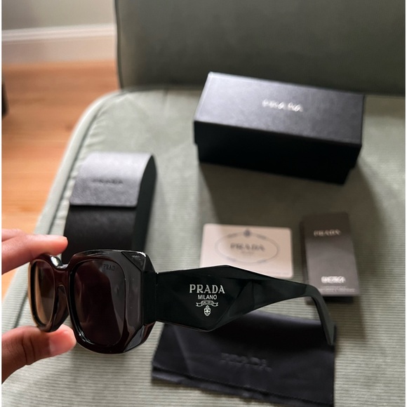 Prada | Rectangular Acetate Sunglasses - Picture 2 of 3